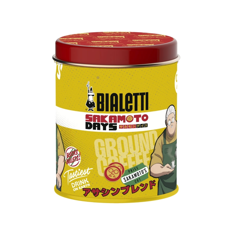 Bialetti Sakamoto Days Perfetto Moka Ground Coffee + Gift Tin
