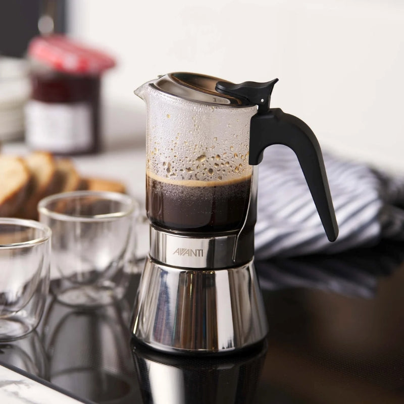 Avanti Como Glass Top Espresso Coffee Maker
