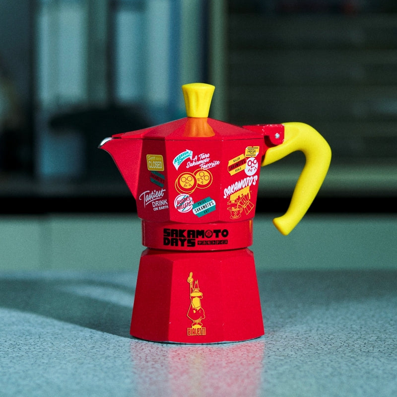 Bialetti Sakamoto Days Red Moka Express - 3 Cups