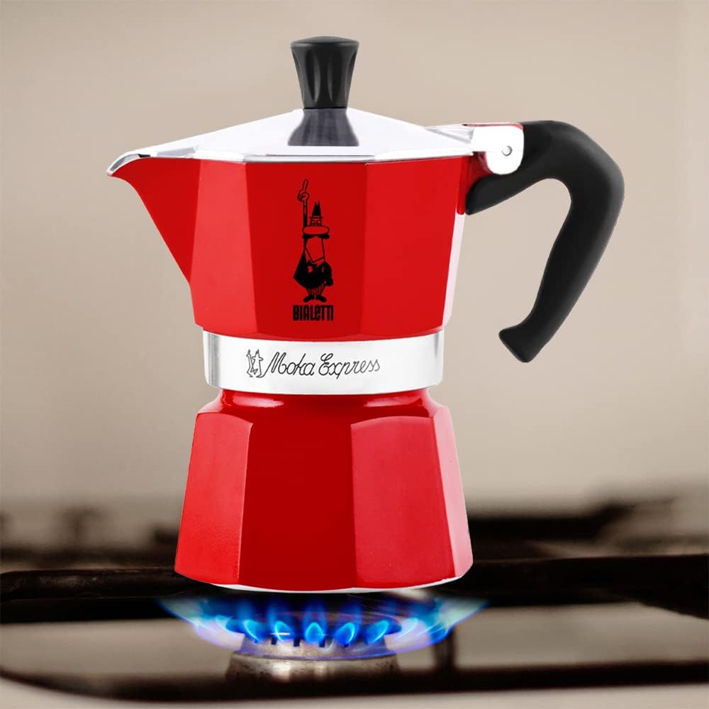 Bialetti Moka Express Red - 3 Cups