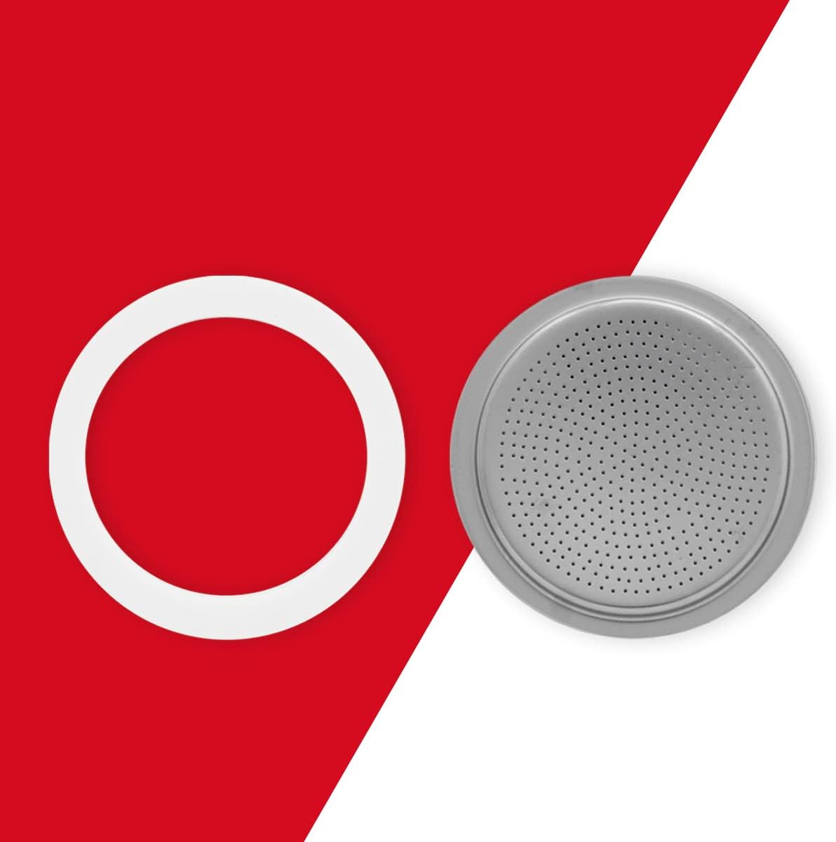 Bialetti Replacement Silicon Ring Gasket + Filter Plate
