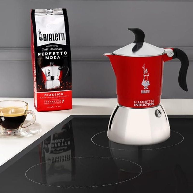 Bialetti Moka Fiammetta Induction Red - 2 Cups