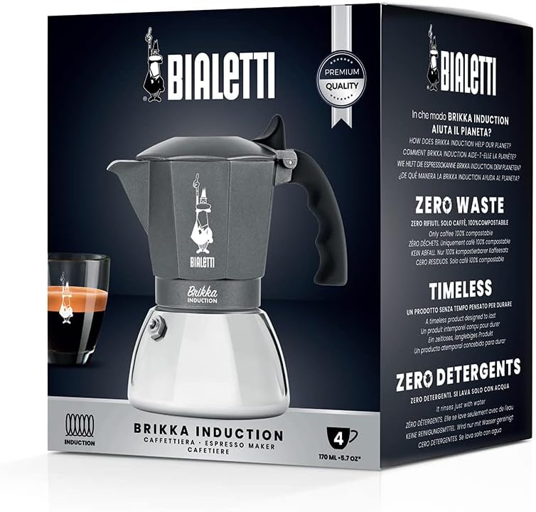 Bialetti Brikka Induction - 4 Cups