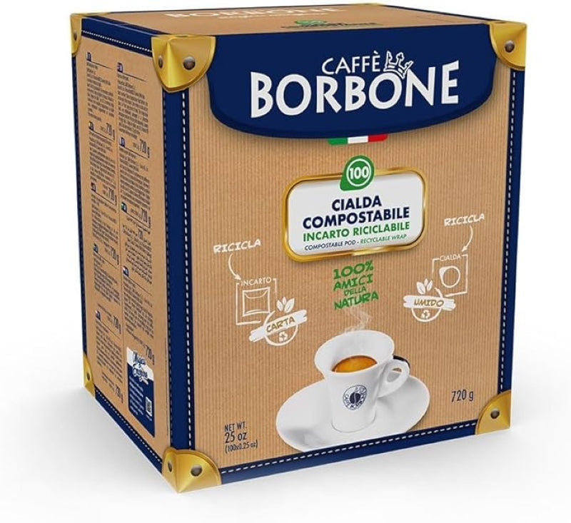 Caffe Borbone Compostable Cialde ESE Pods - Rossa Blend 100-150pc