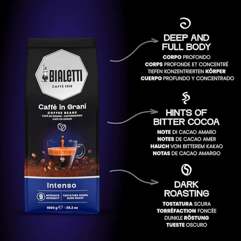 Bialetti Intenso Whole Coffee Beans - 1kg