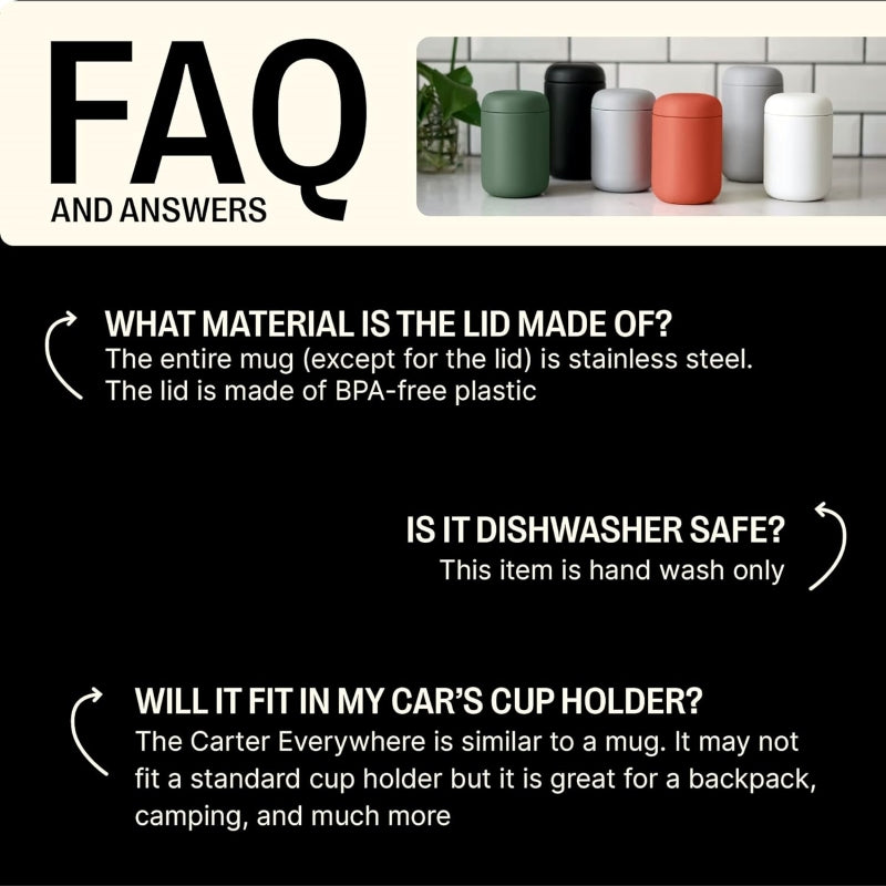 Fellow Carter Everywhere Tumbler - 355ml Double Walled Coffee Cup