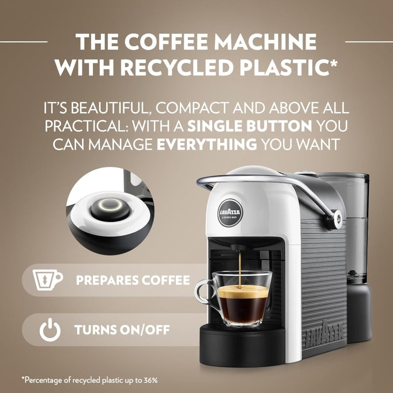 Lavazza A Modo Mio Jolie Evo Coffee Capsules Pod Machine - White