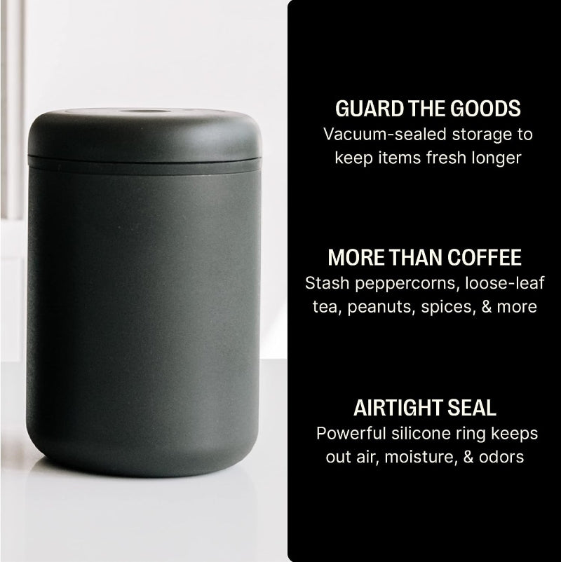 Fellow Atmos Vacuum Coffee Canister - Matte Black