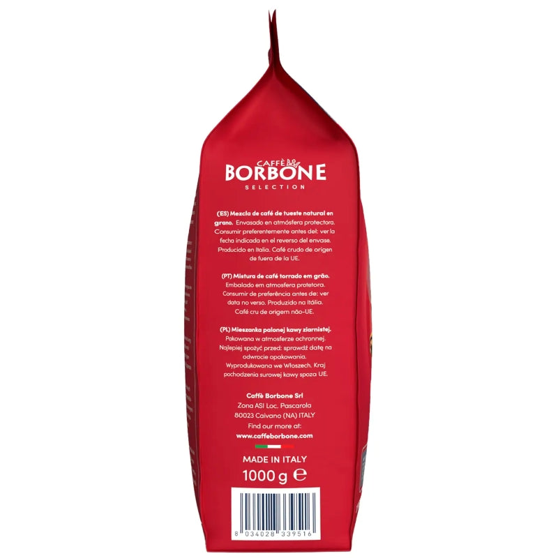 Caffe Borbone Espresso Intenso Red - Whole Coffee Beans 1kg-4kg