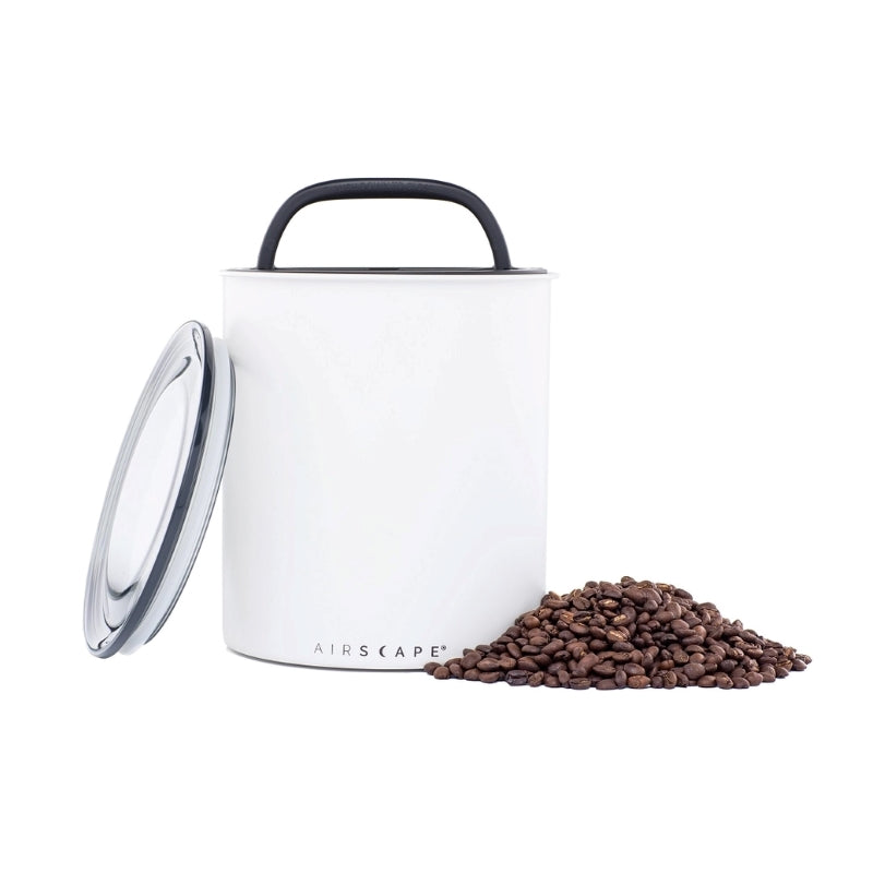 Airscape Matte White Coffee Canister