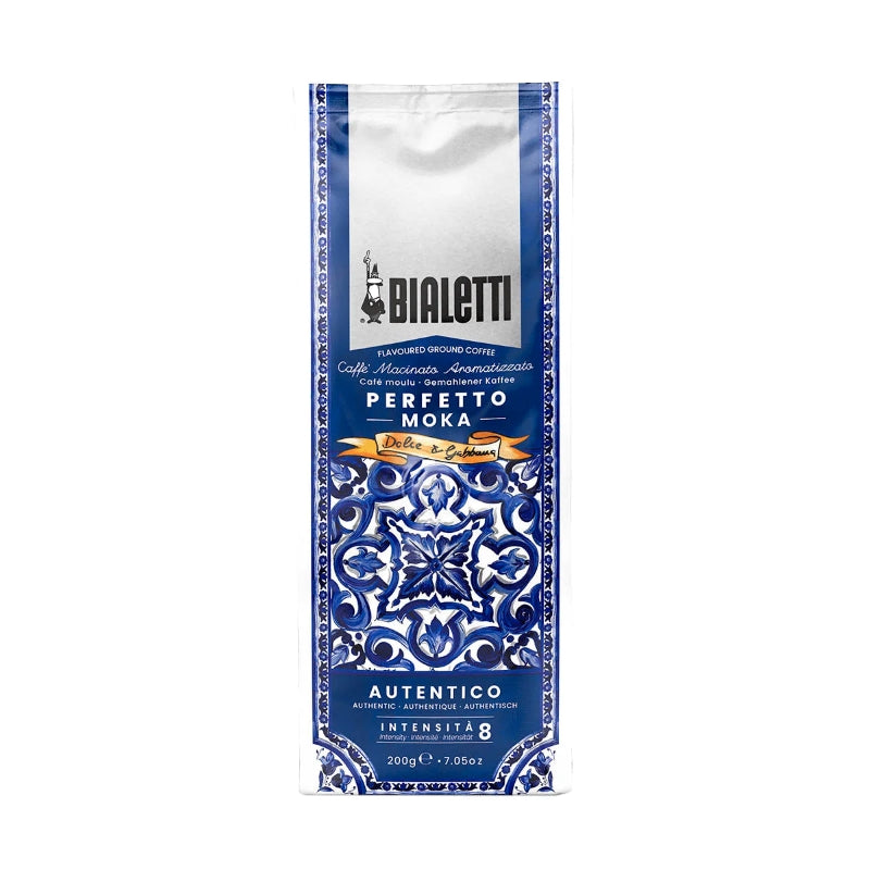 Bialetti Dolce & Gabbana Blue Mediterranean Perfetto Moka Coffee Gift Tin