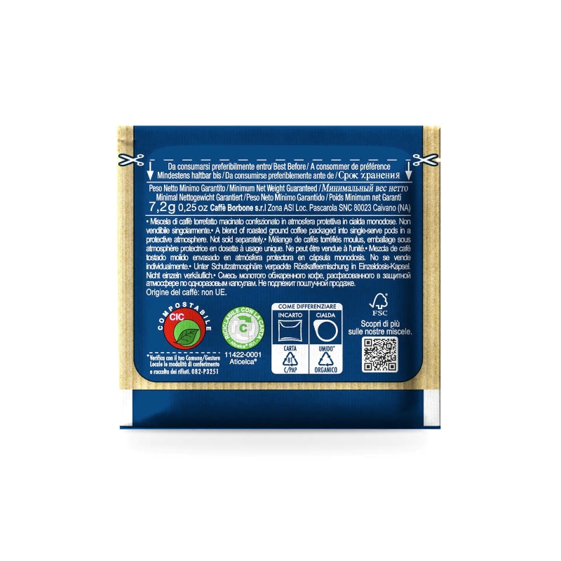 Caffe Borbone Compostable Cialde ESE Pods - Blue Blend 100-150pc