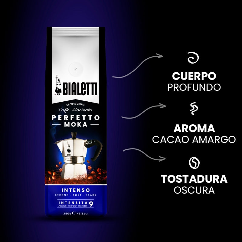 Bialetti Perfetto Moka Intenso - Ground Coffee