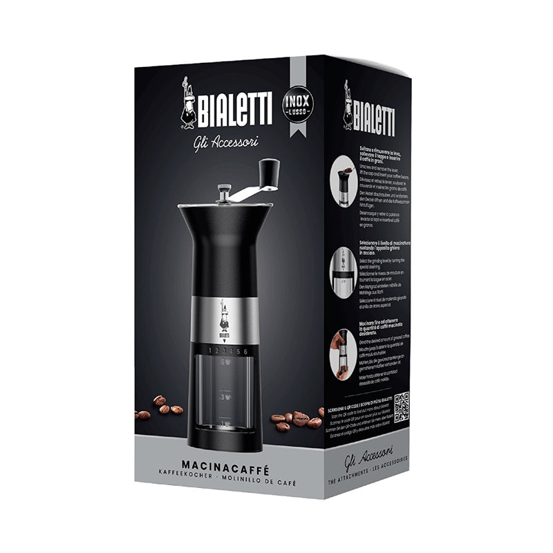 Bialetti Premium Hand Coffee Grinder - 6 Cup