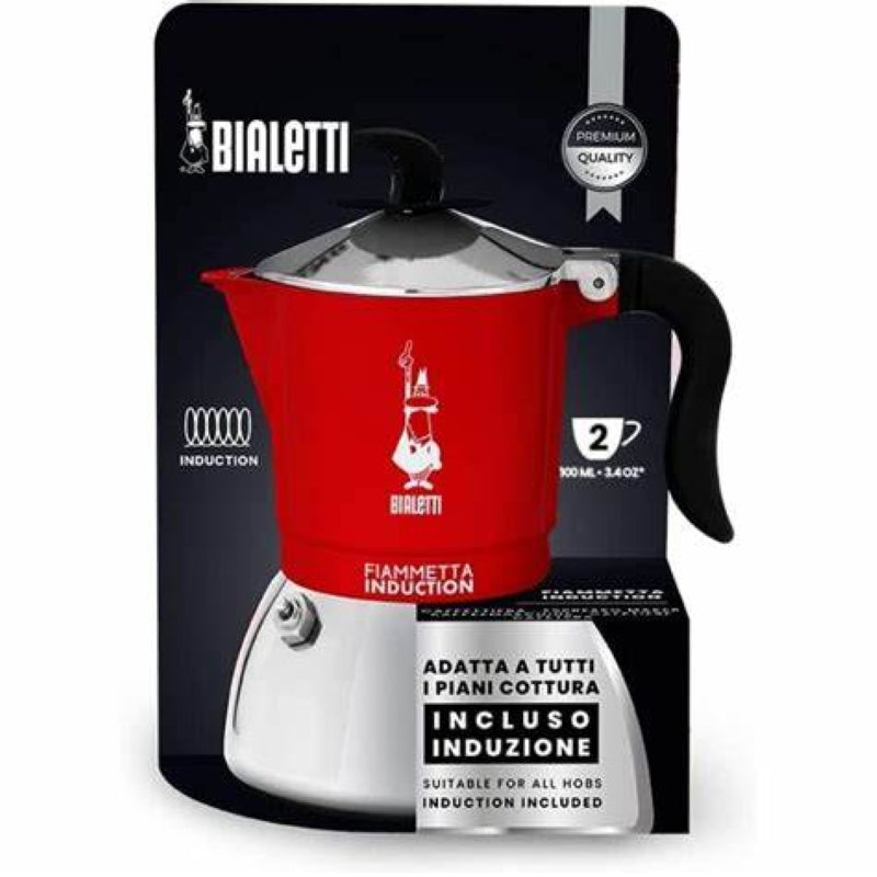 Bialetti Moka Fiammetta Induction Red - 2 Cups