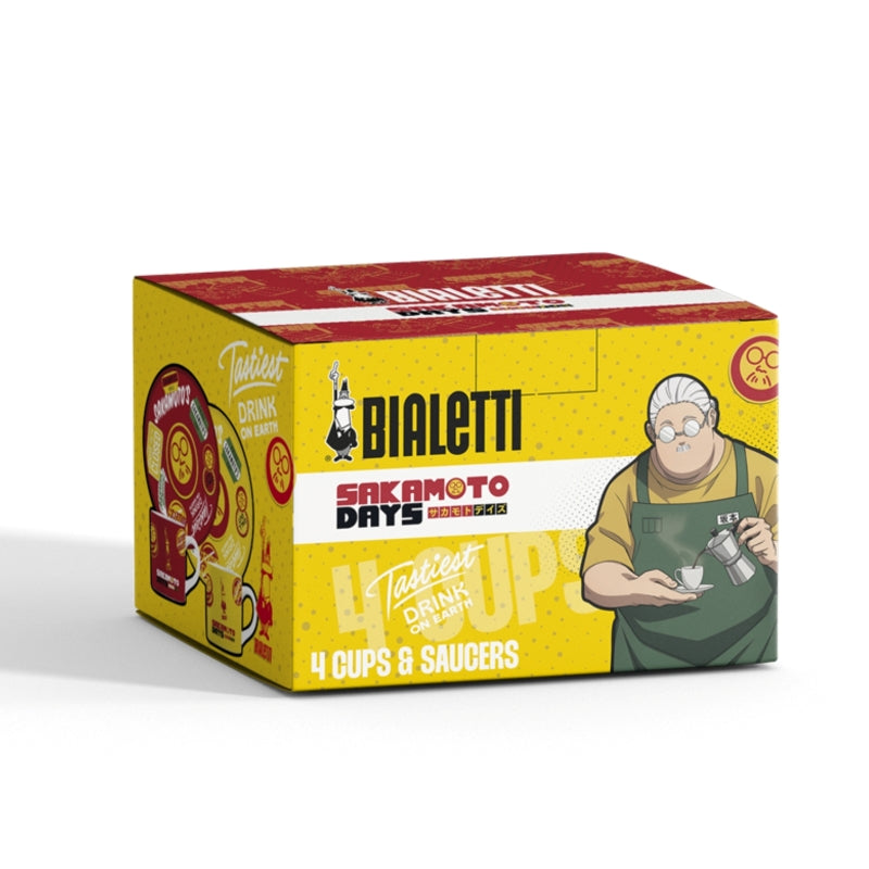 Bialetti Sakamoto Days Cups & Saucers - Set of 4