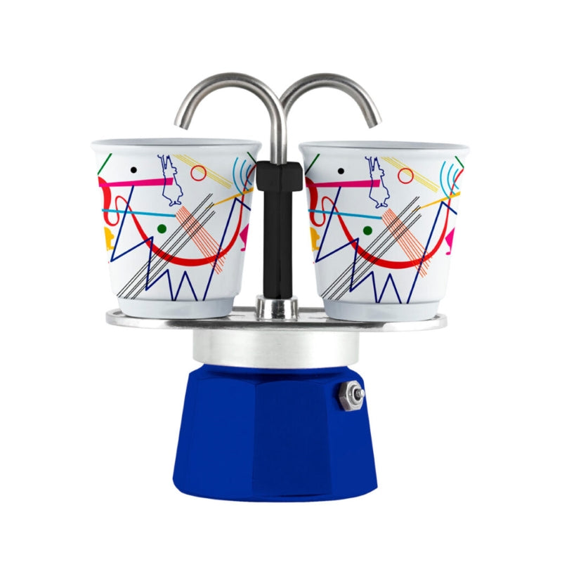 Bialetti Mini Express Kandinsky Blue - 2 Cups