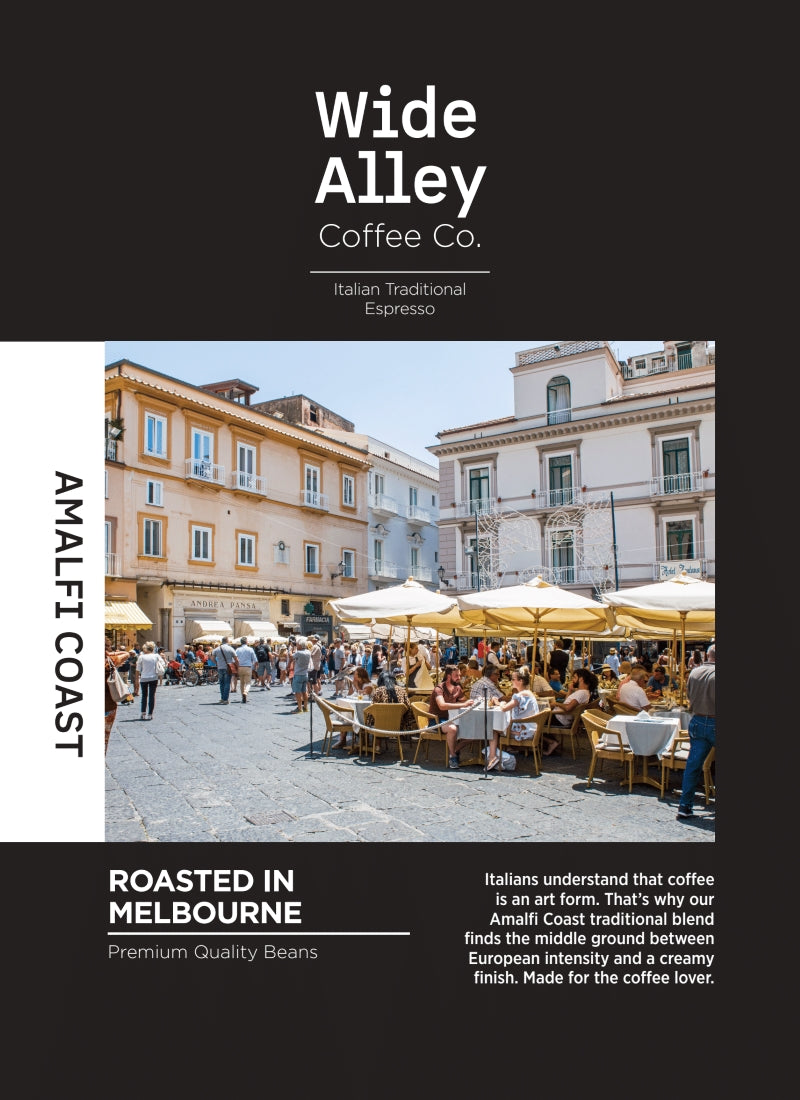 Wide Alley Coffee Co. Beans Amalfi Coast Italian Traditional Espresso 250g-1kg