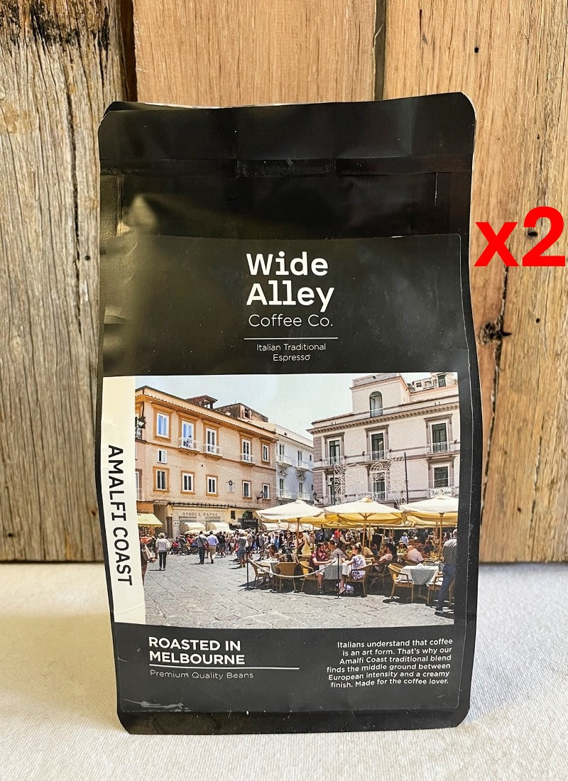 Wide Alley Coffee Co. Beans Amalfi Coast Italian Traditional Espresso 250g-1kg