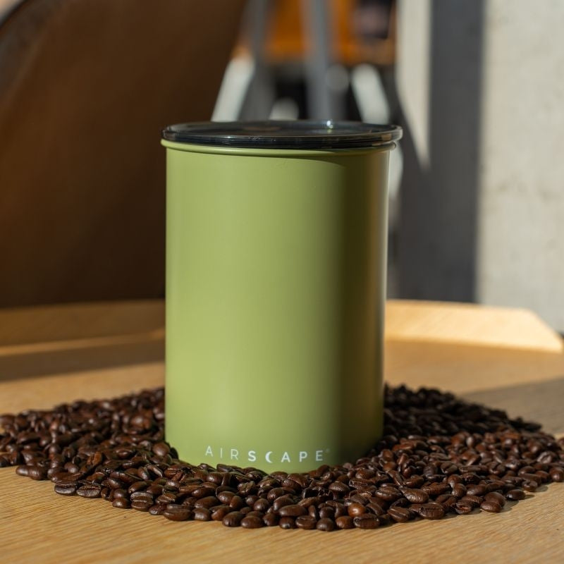 Airscape Matte Lichen Green Coffee Canister