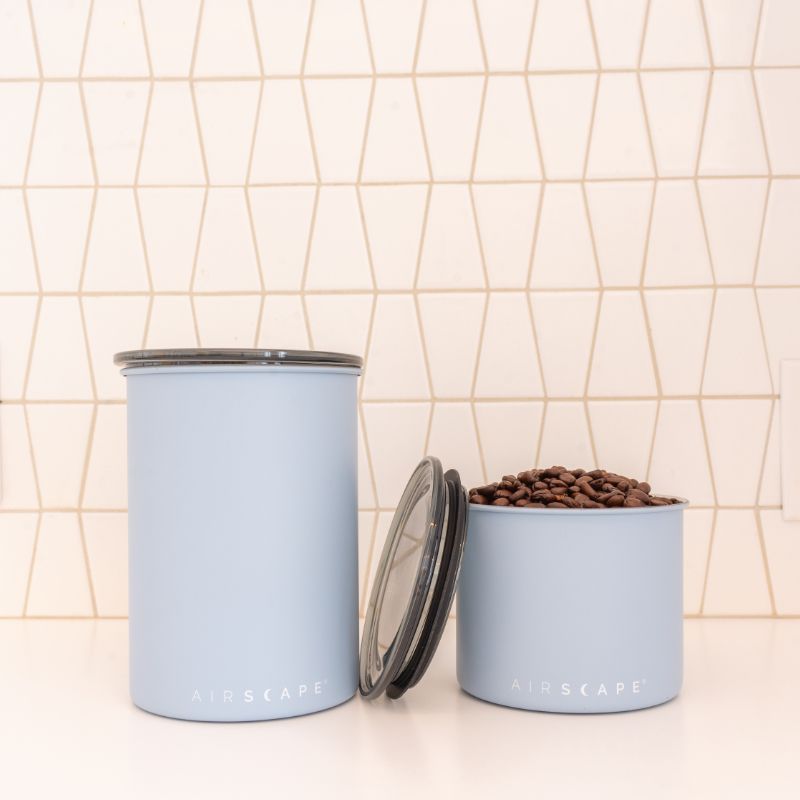 Airscape Matte Fog Blue Coffee Canister