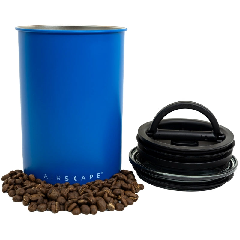 Airscape Matte Blue Coffee Canister