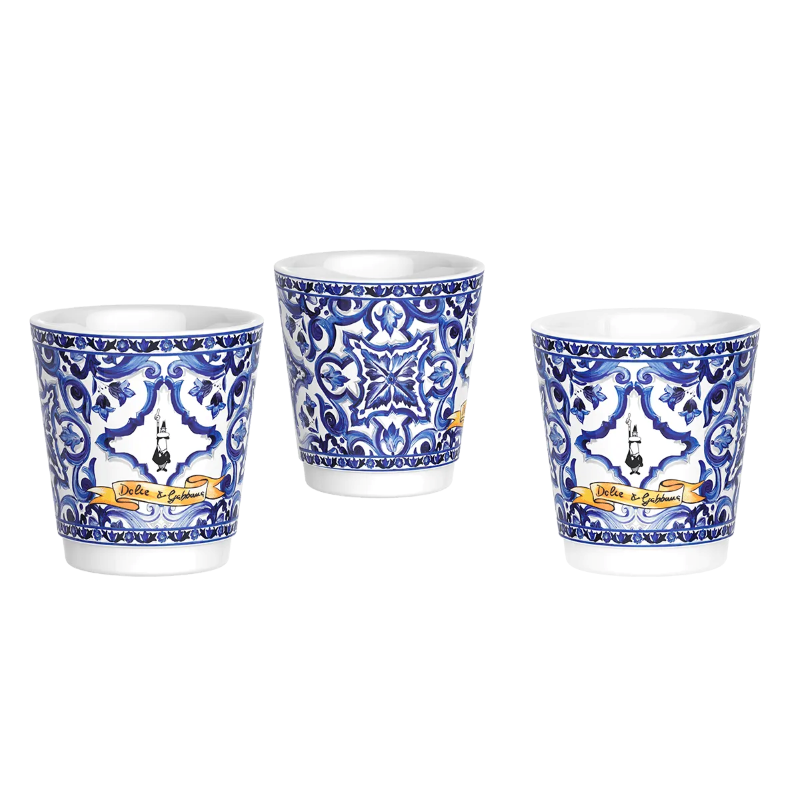 Bialetti Dolce & Gabbana Blue Mediterranean 6 Cup Gift Set Tin
