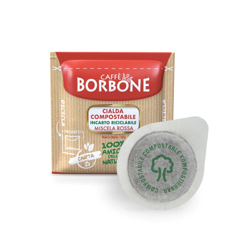 Caffe Borbone Compostable Cialde ESE Pods - Rossa Blend 100-150pc