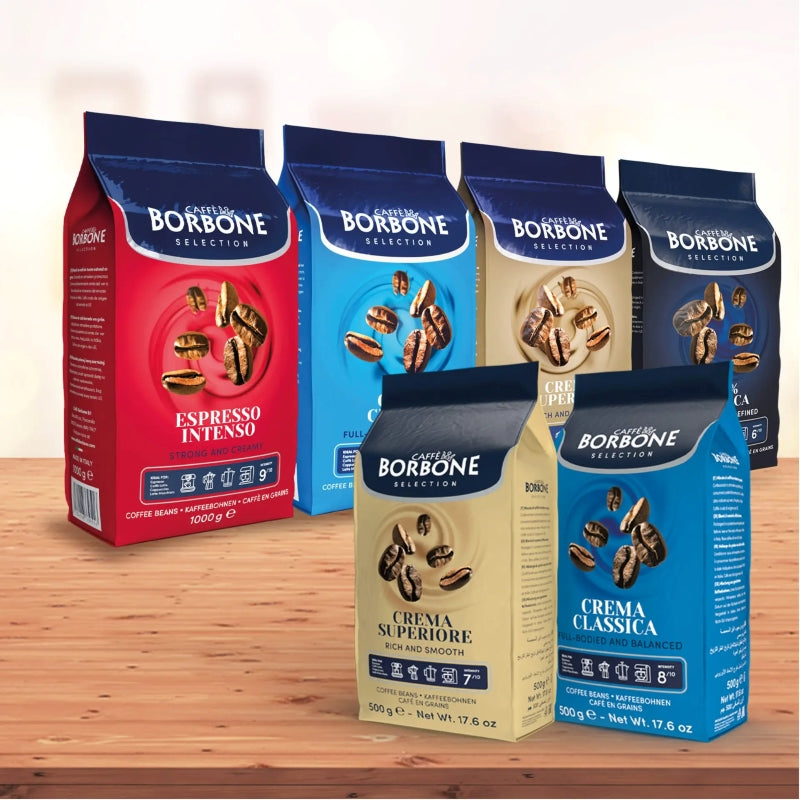 Caffe Borbone Espresso Intenso Red - Whole Coffee Beans 1kg-4kg