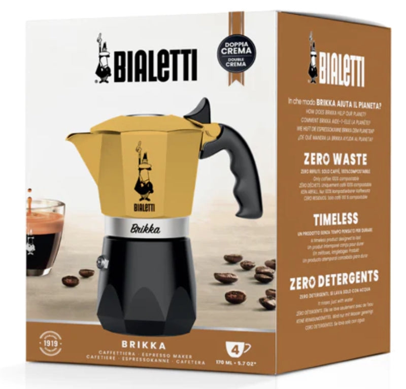 Bialetti Brikka Yellow - 4 Cups