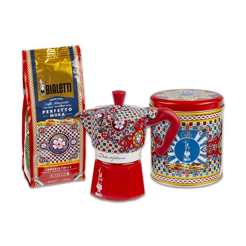 Bialetti Dolce & Gabbana Gift Tin Set With Coffee