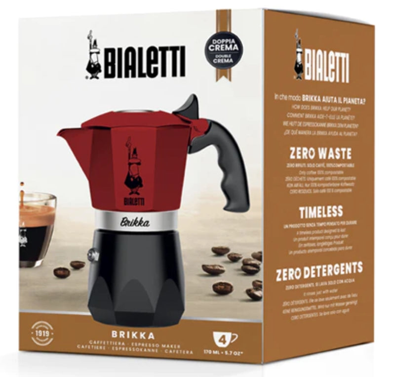 Bialetti Brikka Red - 4 Cups