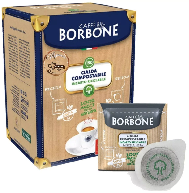 Caffe Borbone Compostable Cialde ESE Pods - Nera Blend 100-150pc