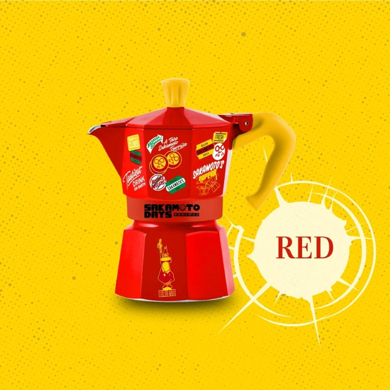 Bialetti Sakamoto Days Red Moka Express - 3 Cups