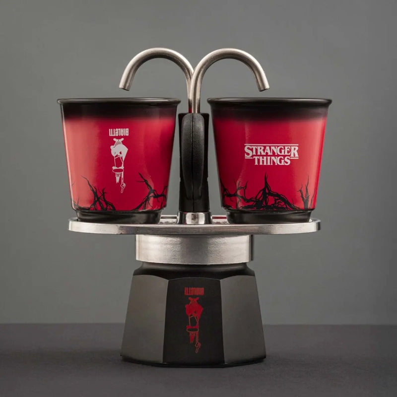 Bialetti Stranger Things Mini Express 2 Cups - w/ 2 Colour Changing Cups