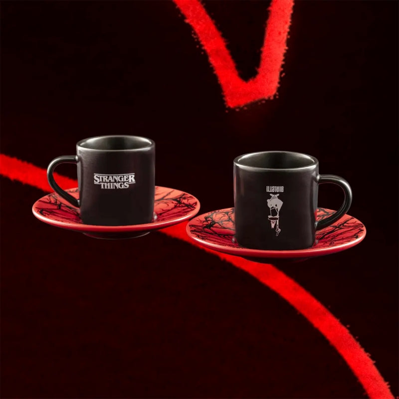 Bialetti Stranger Things Cups & Saucers Set of 2 - Colour Changing