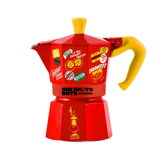 Bialetti Sakamoto Days Red Moka Express - 3 Cups