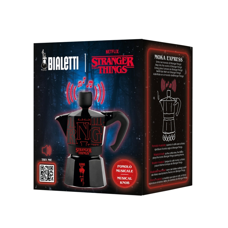 Bialetti Stranger Things Musical Moka Express - 3/6 Cup