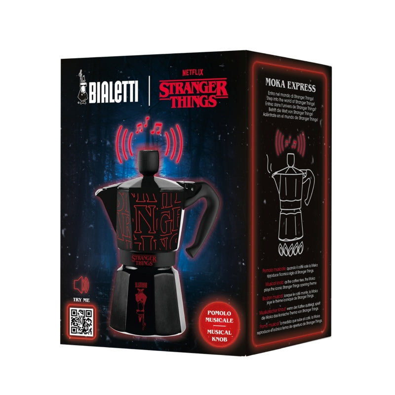Bialetti Stranger Things Musical Moka Express - 3/6 Cup