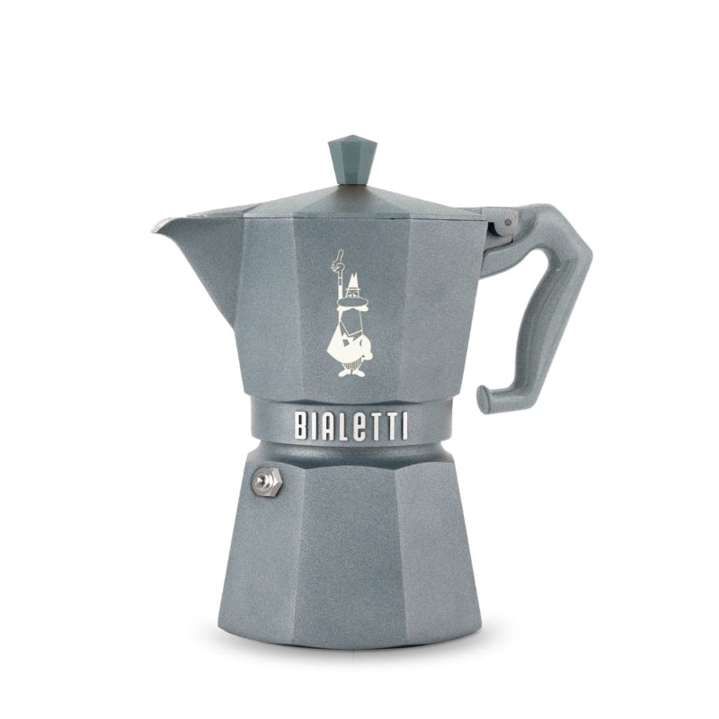 Bialetti Moka Exclusive Induction Grey Octagonal - 3 & 6 Cups