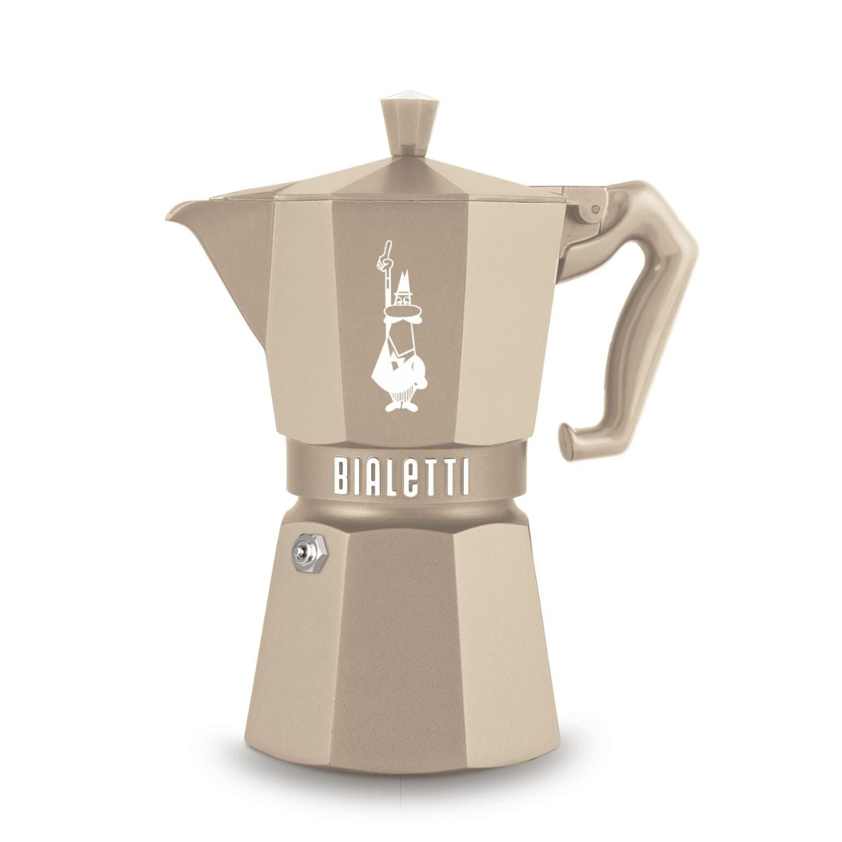 Bialetti Moka Exclusive Induction Desert Cream Octagonal - 3 & 6 Cups