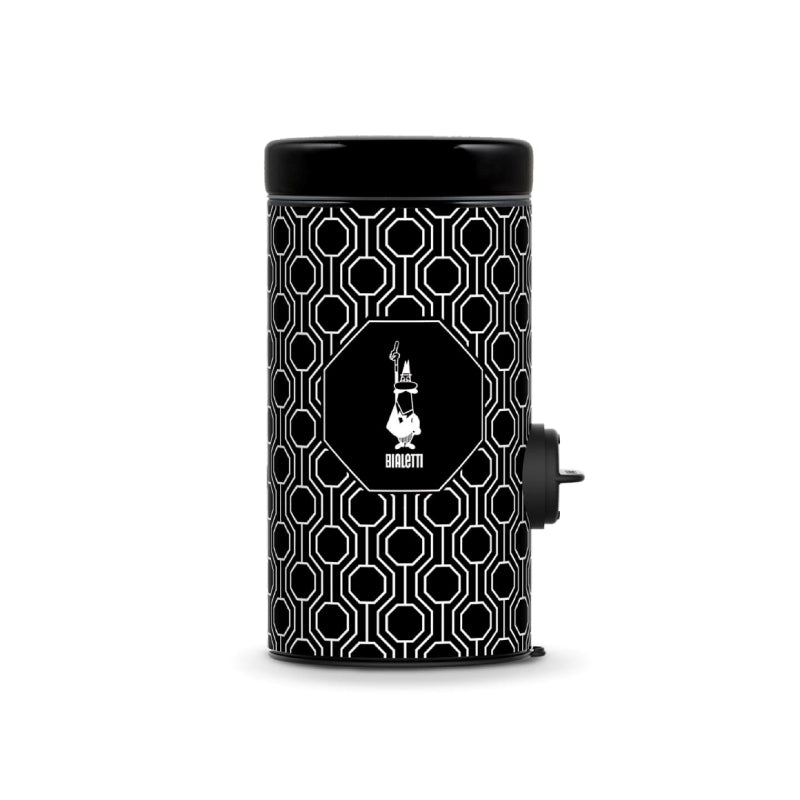 Bialetti Dosacaffe Dosing Cannister Coffee Tin - Black 250g