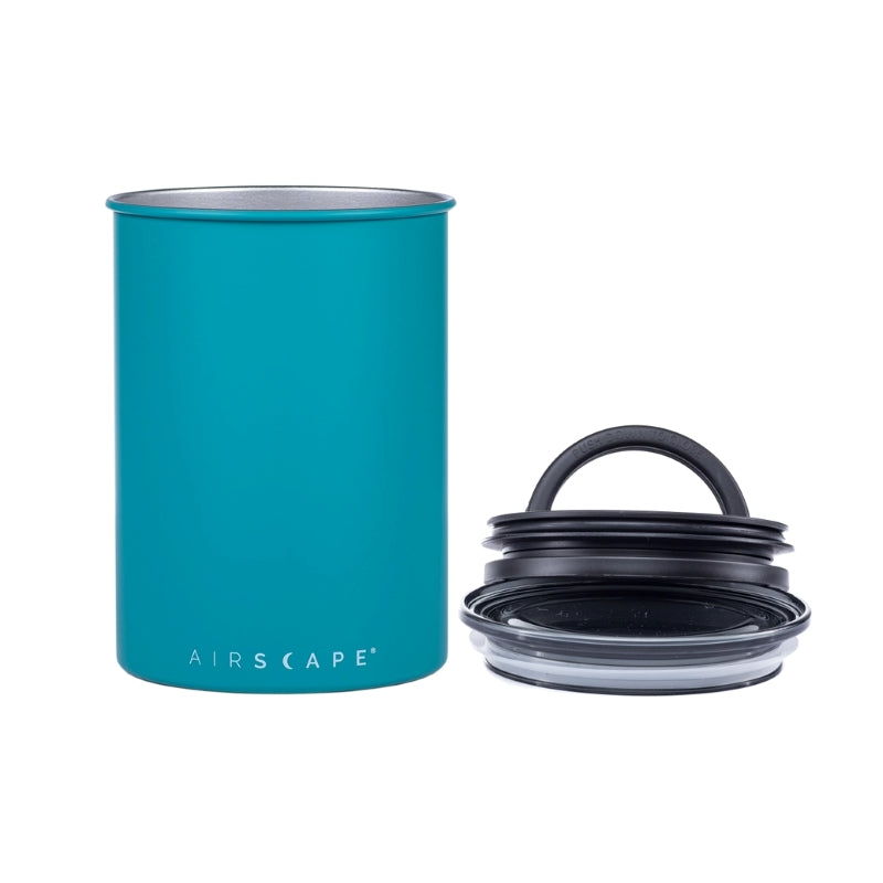 Airscape Matte Turquoise Coffee Canister