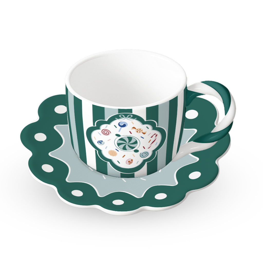 Bialetti Candyland Cups & Saucers - Set of 4