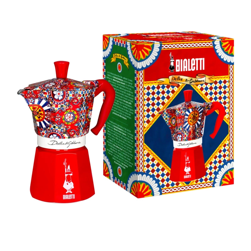 Bialetti Dolce & Gabbana Moka Express Red Carretto Moka Pot