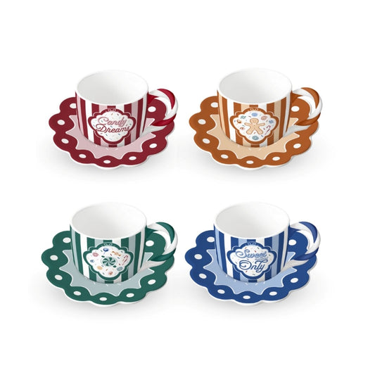 Bialetti Candyland Cups & Saucers - Set of 4
