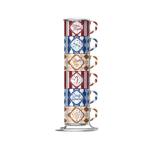 Bialetti Candyland Stackable Cup Set of 6