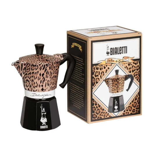 Bialetti Dolce & Gabbana Leopardo Moka Express - 3 & 6 Cup