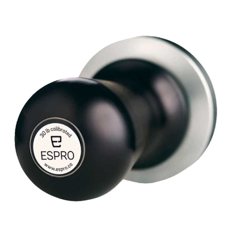 Espro 53mm Flat Calibrated Spring Loaded Tamper - Black