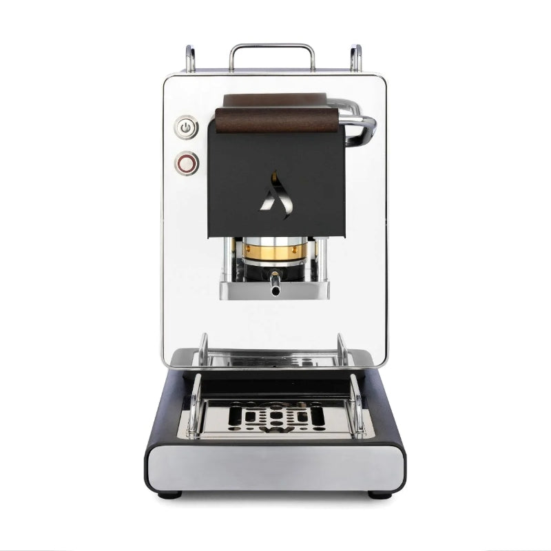 Aroma Iconica ESE Pod Capsule Coffee Machine - Black and Chrome